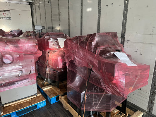Palletized and shipped