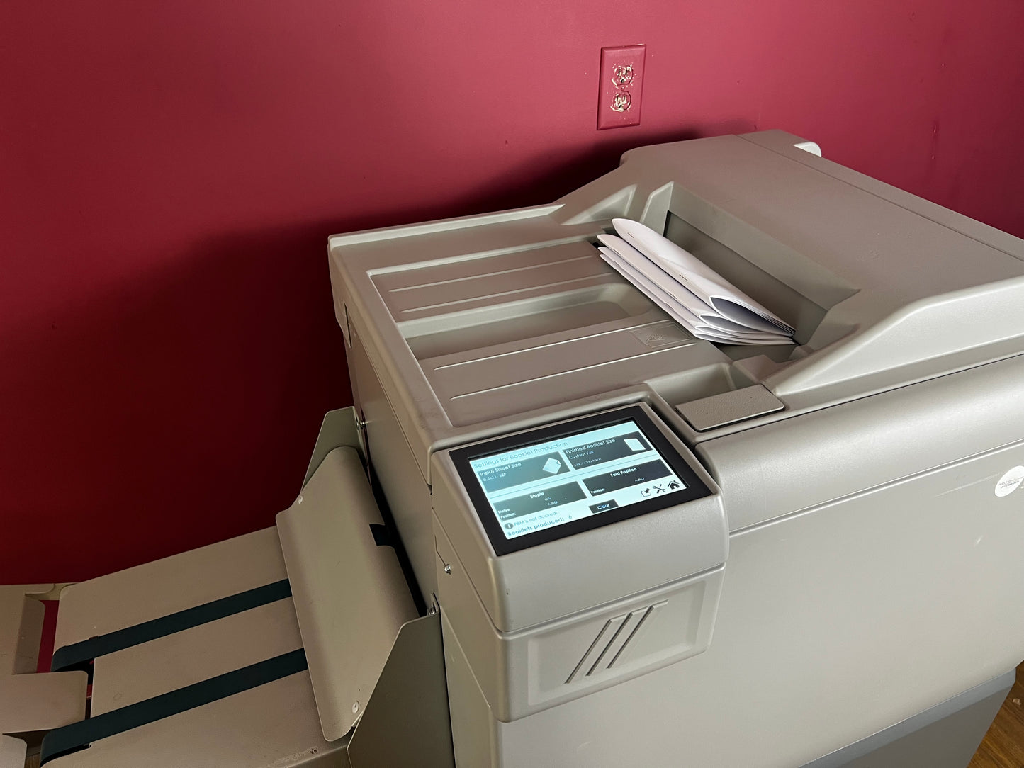 AA&D PressExchange Used Plockmatic 350 booklet maker, pristine with low 380 book meter