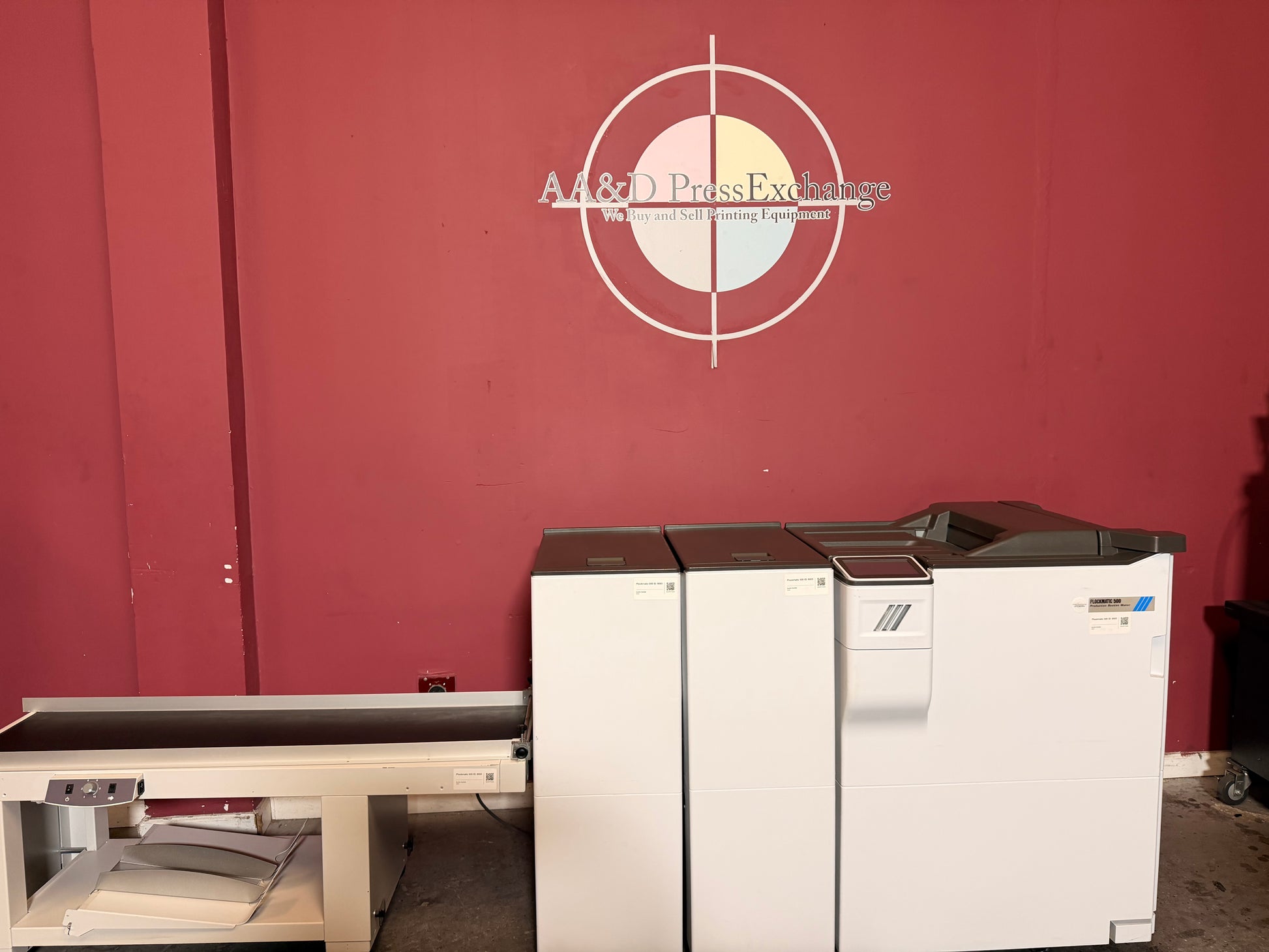 Used Plockmatic 500-m Booklet Maker with BookFold and Trimmer modules
