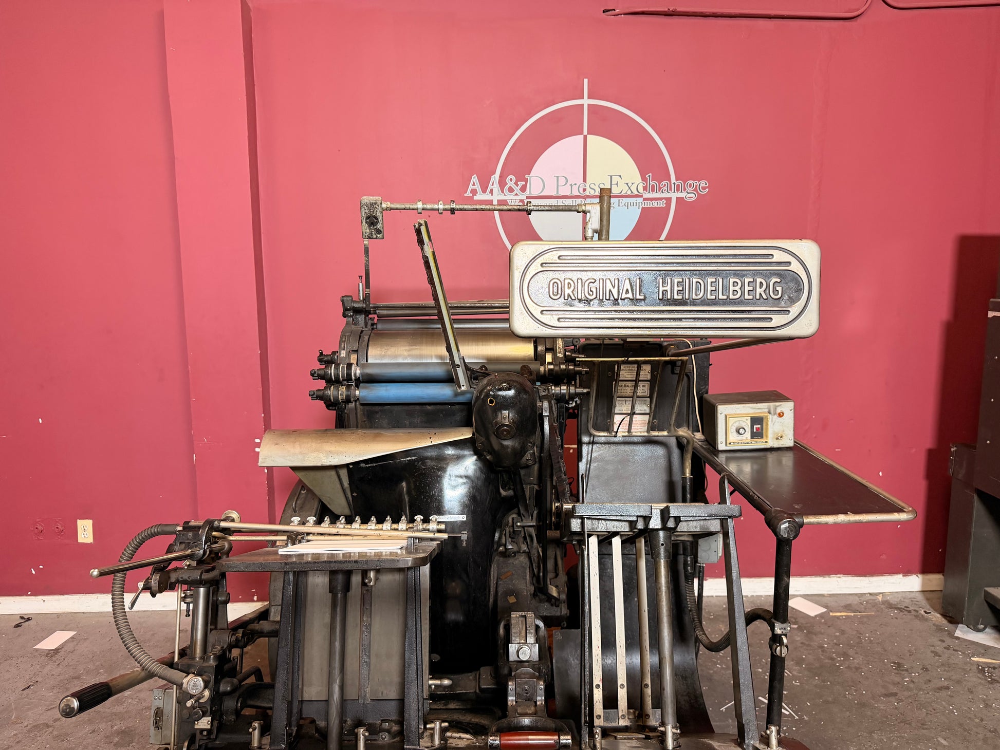 Heidelberg Windmill Letterpress 13x18 with Foil Stamping for sale industrial build for print shops