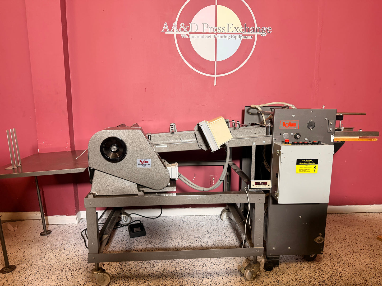 30” Wide Rollem TR perforator/scoring/Slit/Pile Feeder