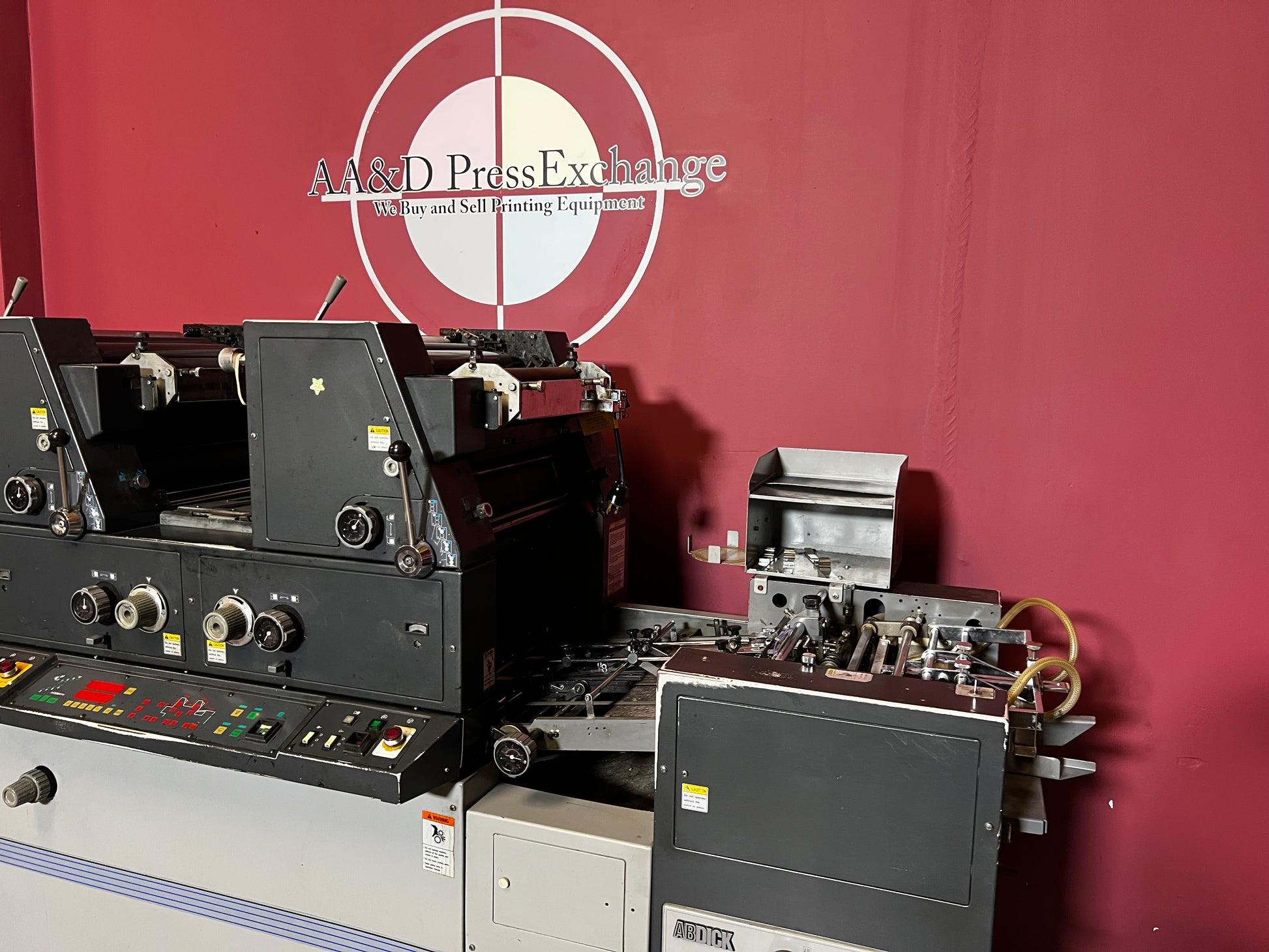  Used AB Dick 9985 commercial two-color offset press – AA&D PressExchange