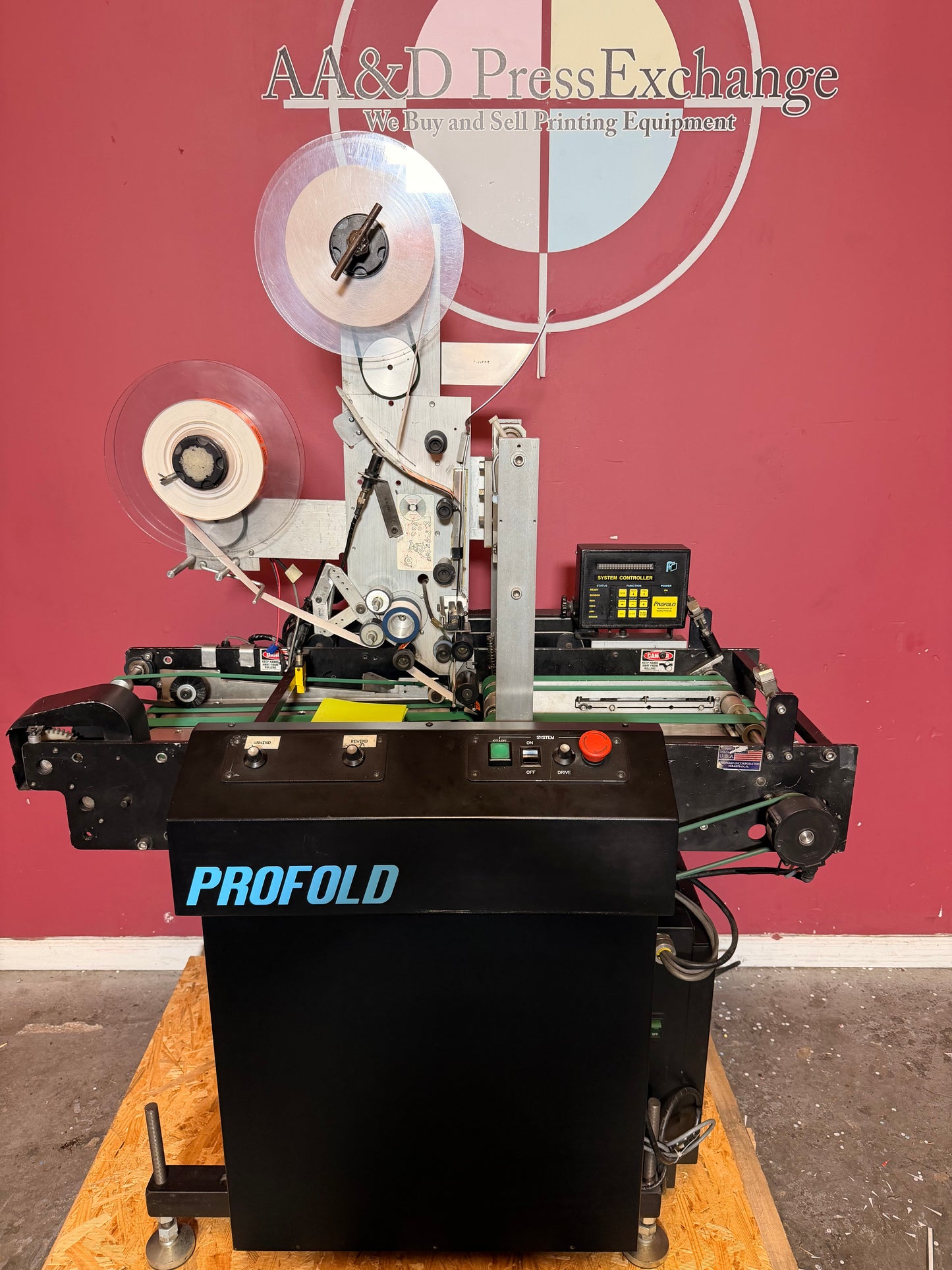 Profold tabbing machine for sale industrial mailing tabber equipment for high volume jobs