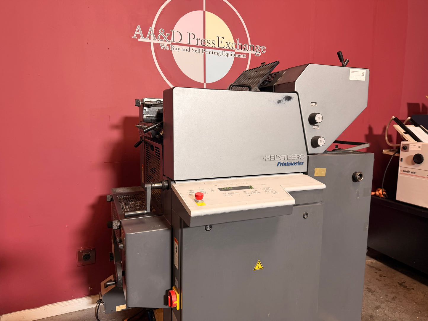 Used Heidelberg Printmaster QM 46-2 offset printing press for sale front operator side