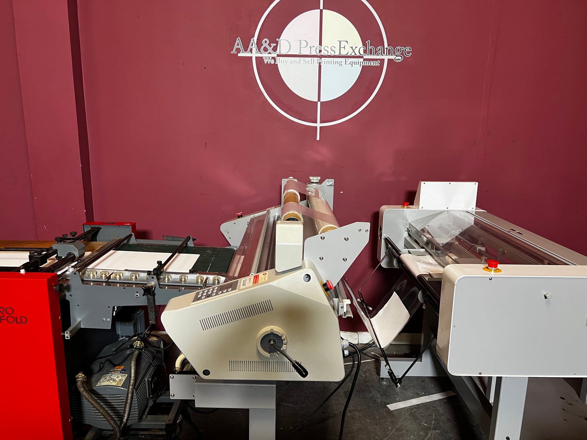 AA&D PressExchange Used GBC 1244 WF Laminator Cutter wide-format laminator producing high-quality finishes