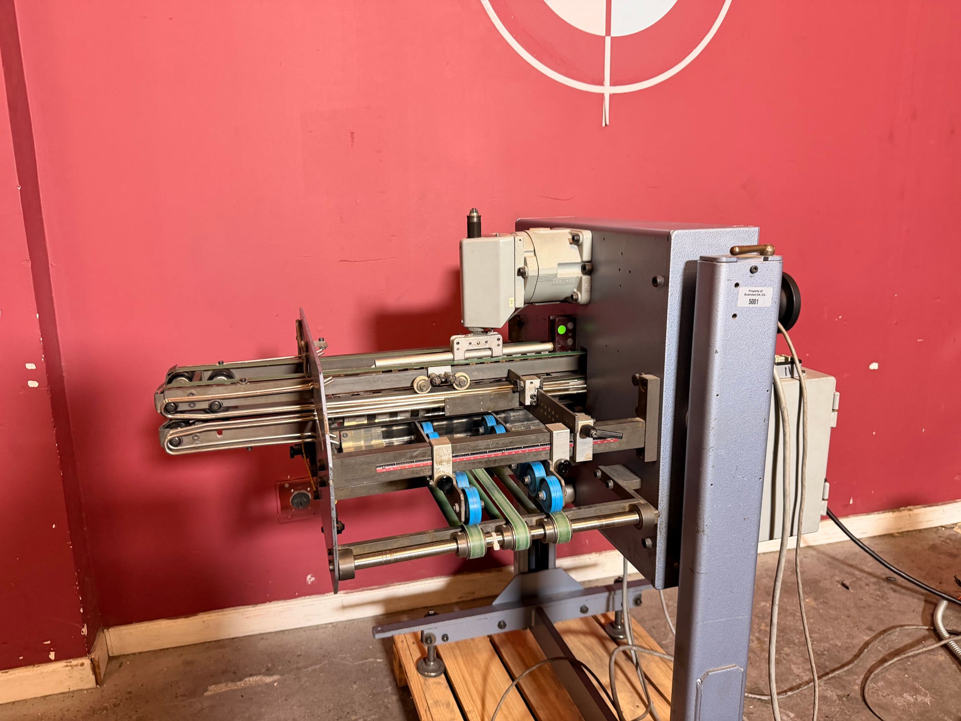 Used Heidelberg VFZ 52.2 four direction supplementary folding module detail view