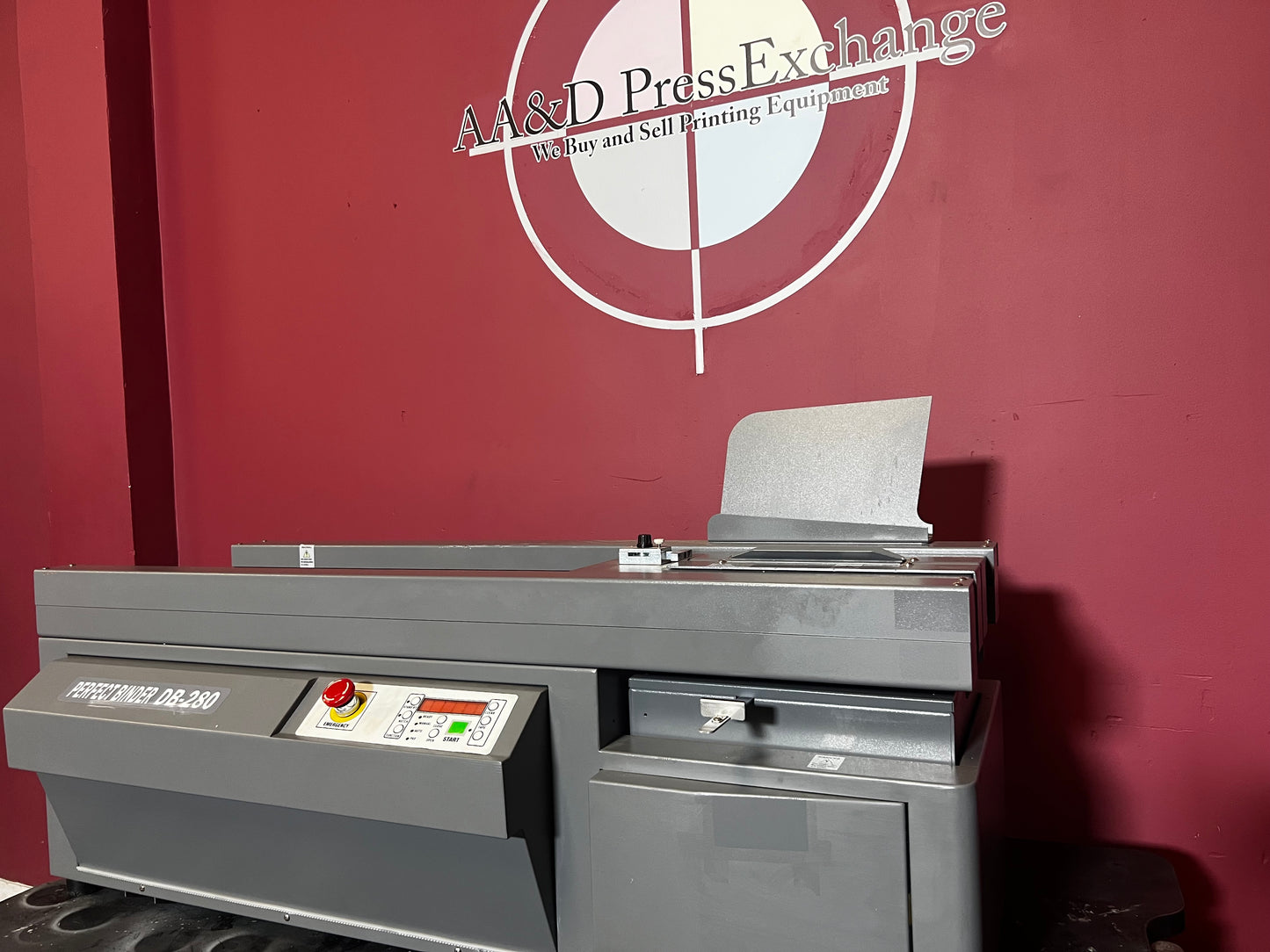 Used Duplo DB-280 perfect binder for catalogs and manuals – AA&D PressExchange