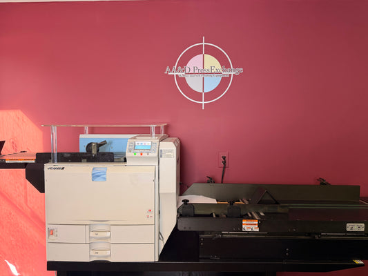 Used Xante Impressia 207 envelope printer digital press by AA&D PressExchange – front view