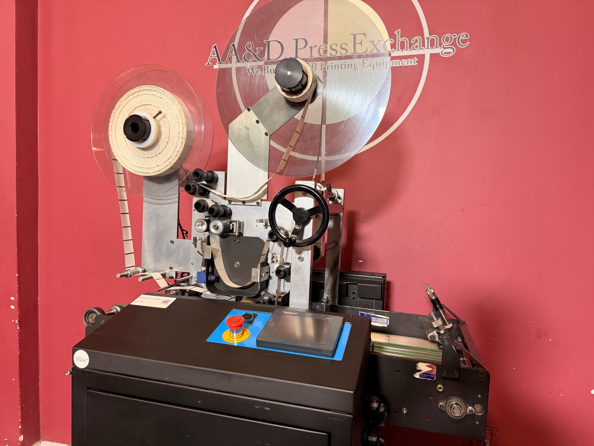 Used Profold LX-PRO tabbing machine label and stamp application system