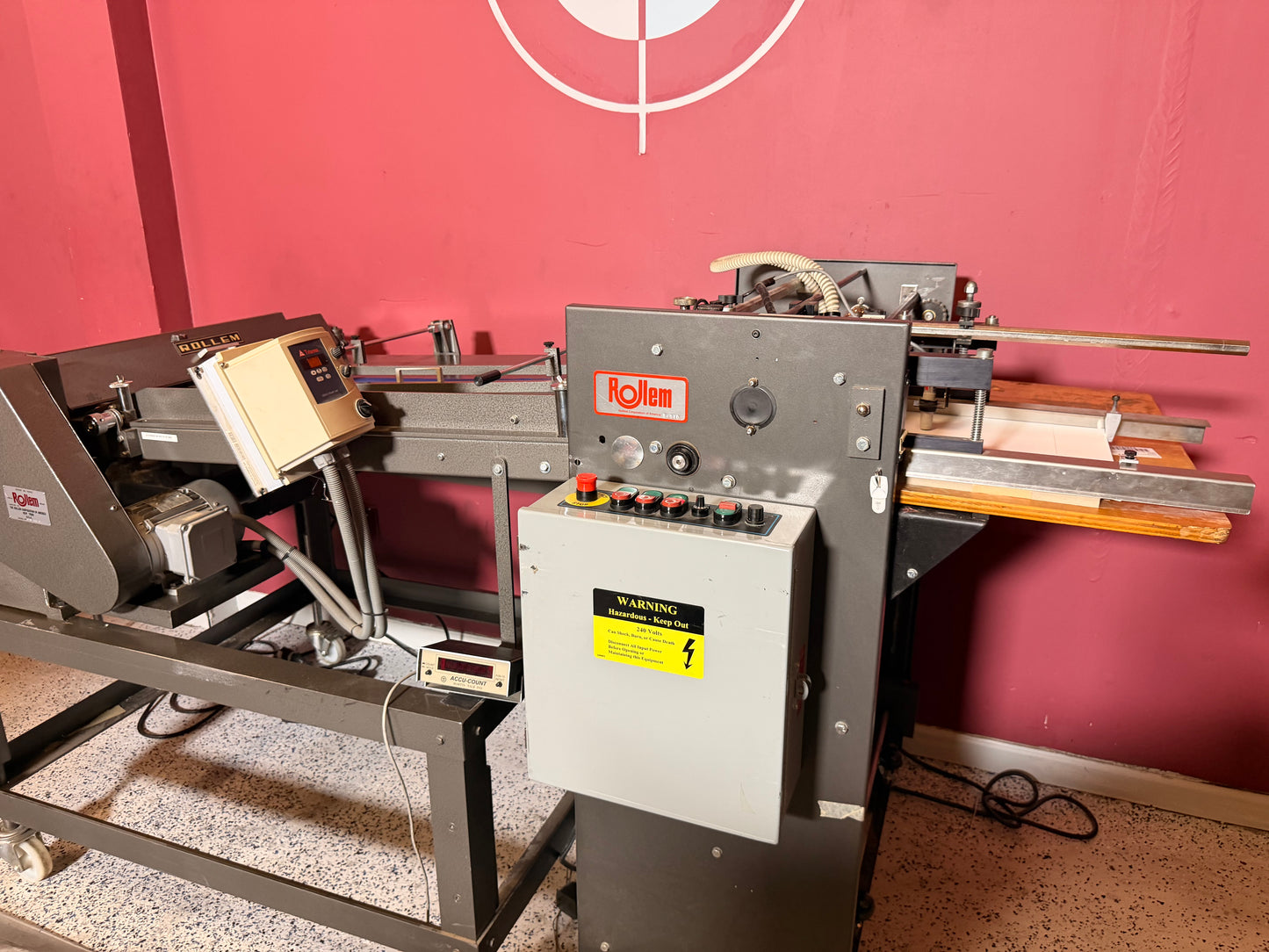 30” Wide Rollem TR perforator/scoring/Slit/Pile Feeder