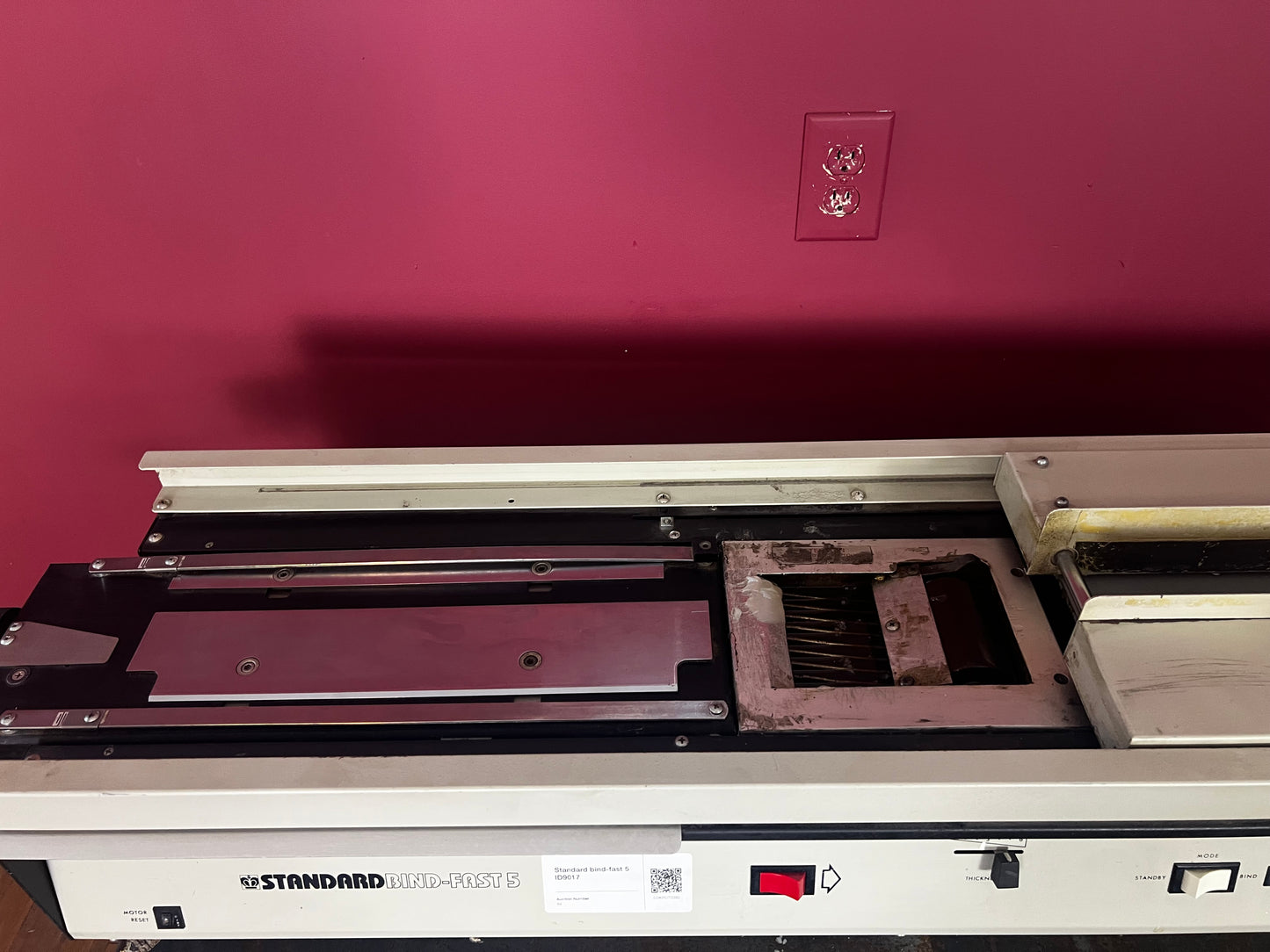 Used Standard BindFast 5 perfect binder and padder for office binding – AA&D PressExchange