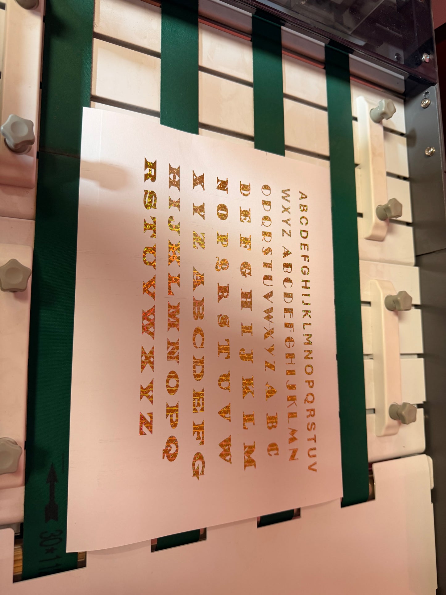 Used GMP PODTOPIC-380 RZ Laminator Foiler operational setup view – AA&D PressExchange