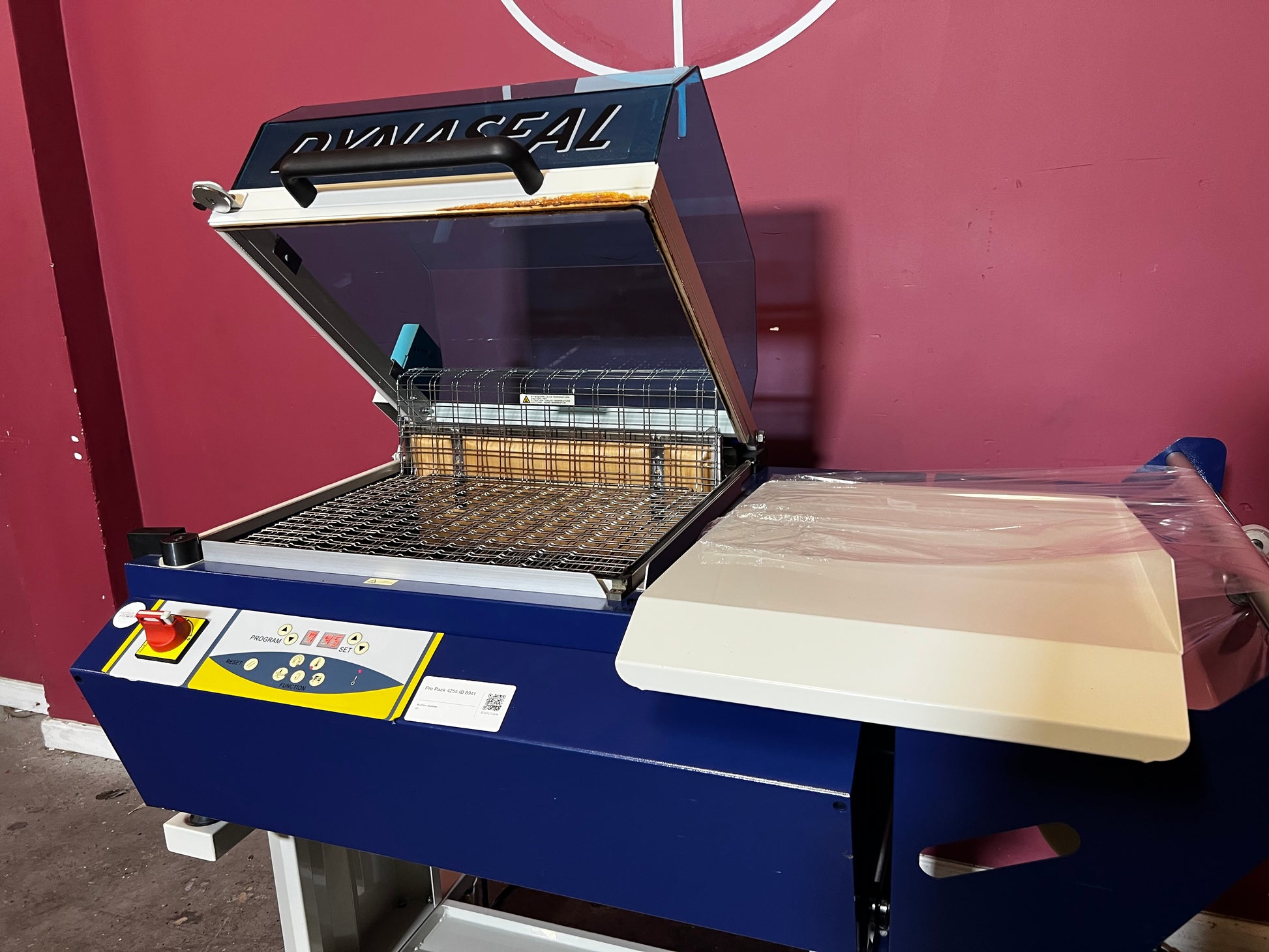 Used Dynaseal Shrink Wrapper close-up of control panel and electronic controls – AA&D PressExchange