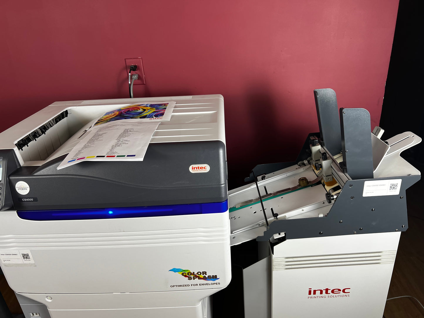 Low Meter 100k Intec CS4000 Envelope Printer
