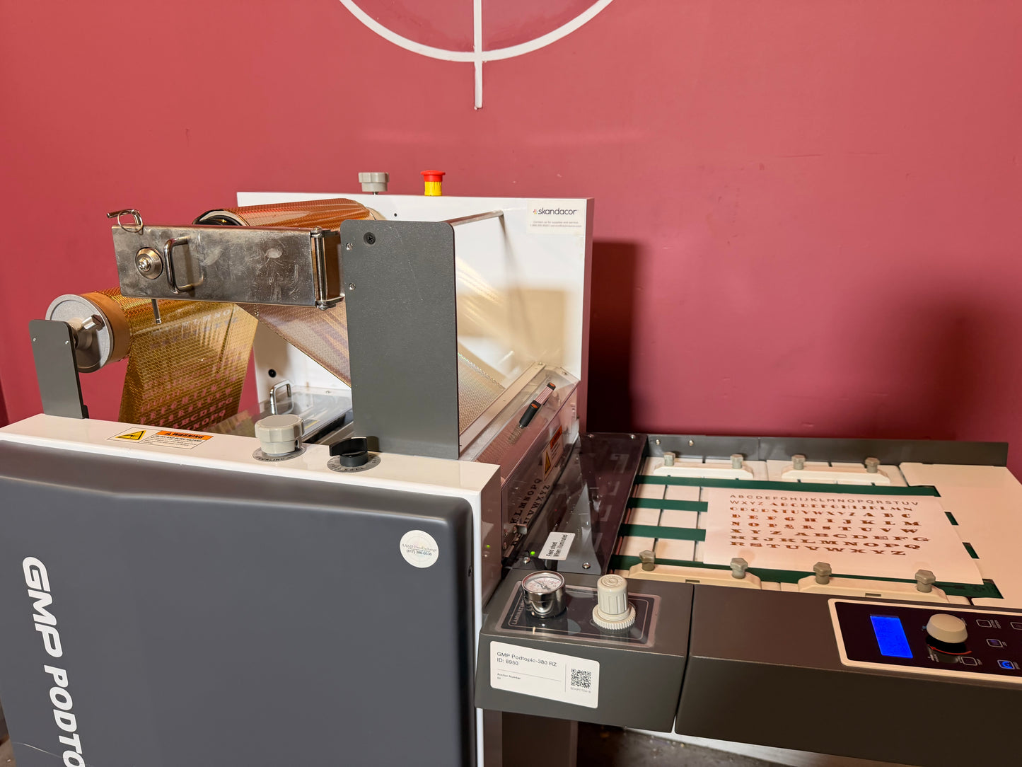 Used GMP PODTOPIC-380 RZ Laminator Foiler automatic sheet overlap feed – AA&D PressExchange