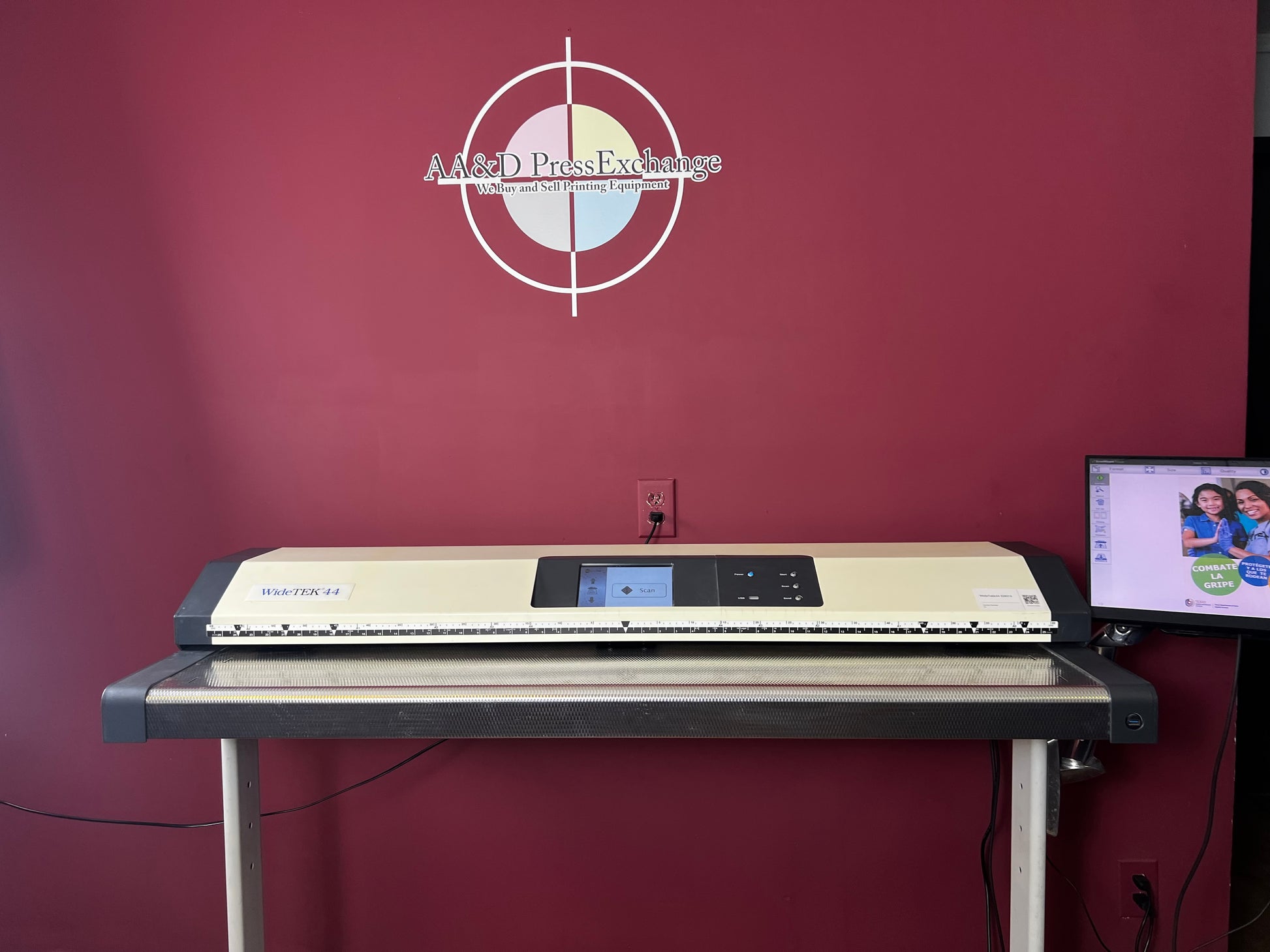 Used Image Access WideTek 44 scanner with large color touchscreen | AA&D PressExchange