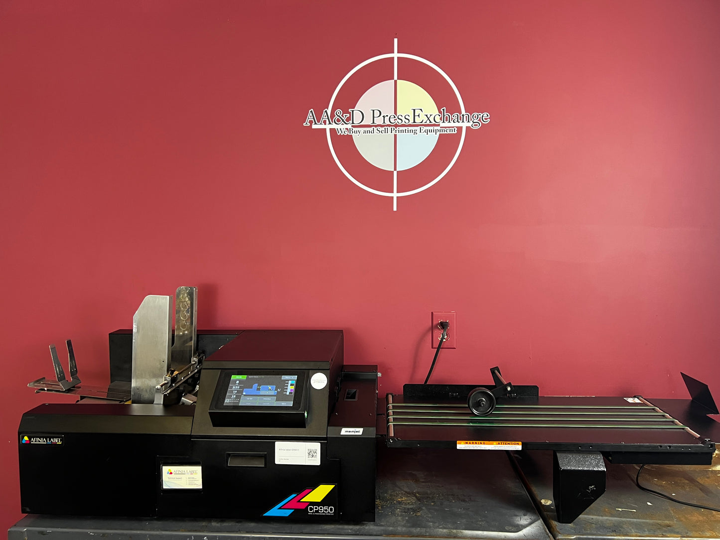 Used Afinia CP950 Envelope and Packaging Printer control screen – AA&D PressExchange