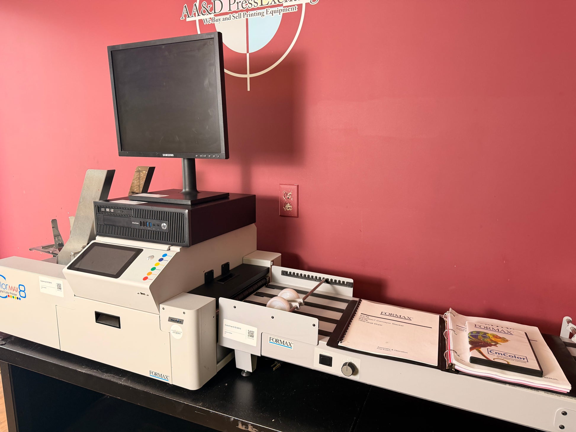 Used Formax ColorMax8 Digital Color Printer printing system for corrugated cartons