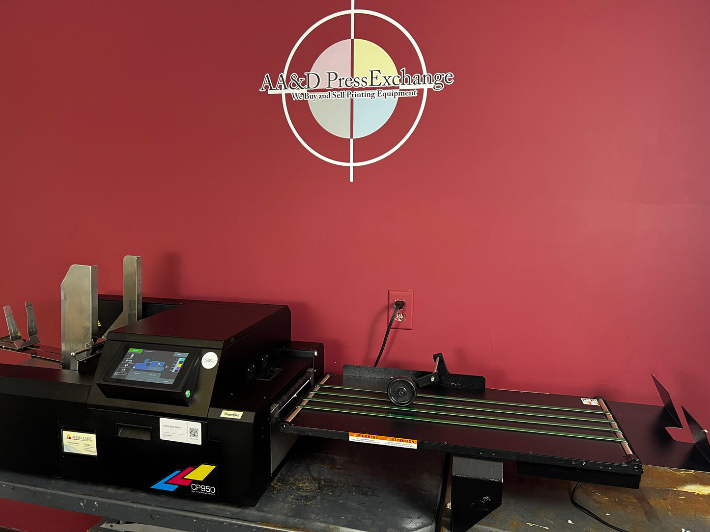 Used Afinia CP950 Commercial Printer rear angle view – AA&D PressExchange