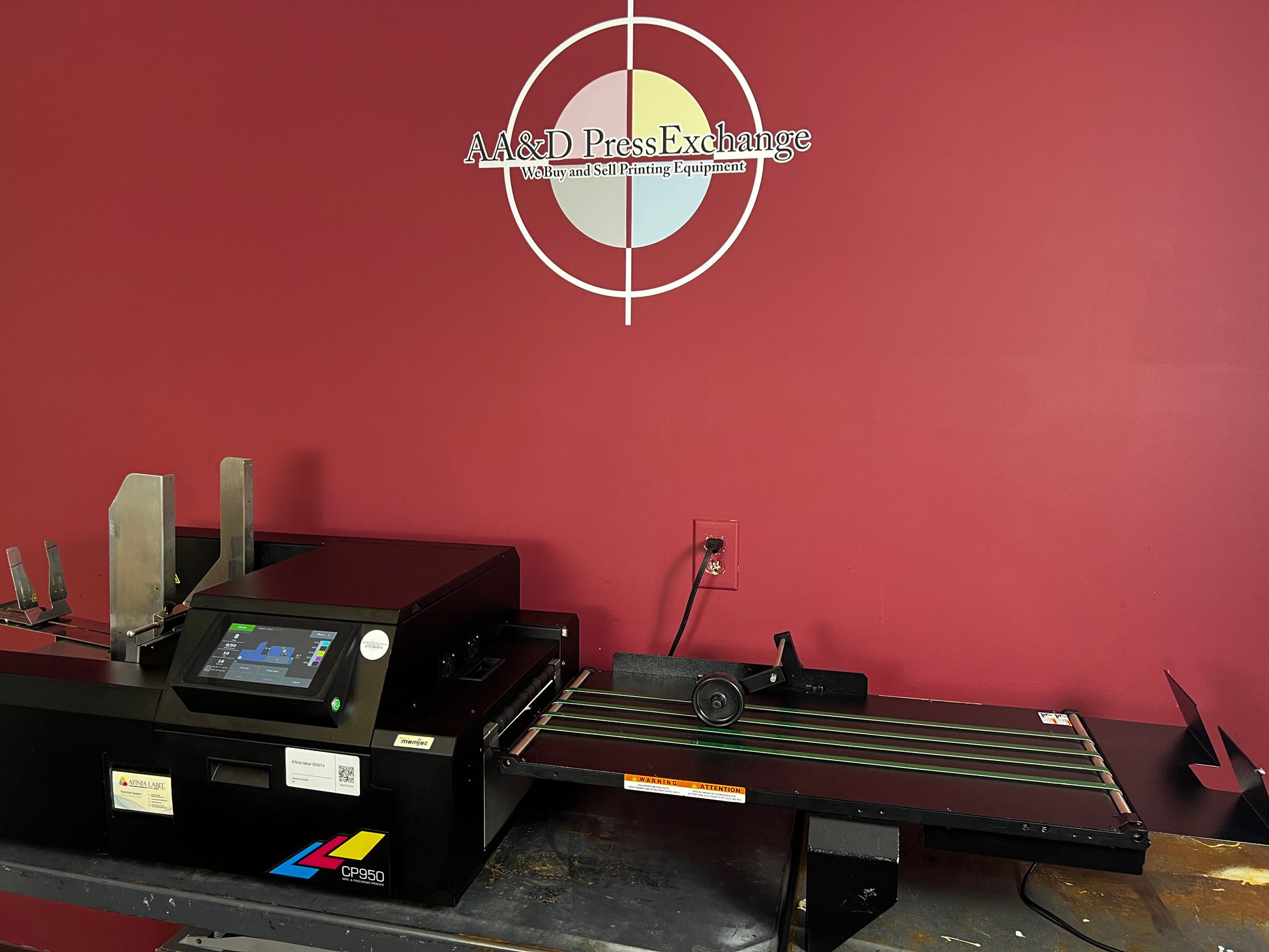 Used Afinia CP950 Commercial Printer rear angle view – AA&D PressExchange