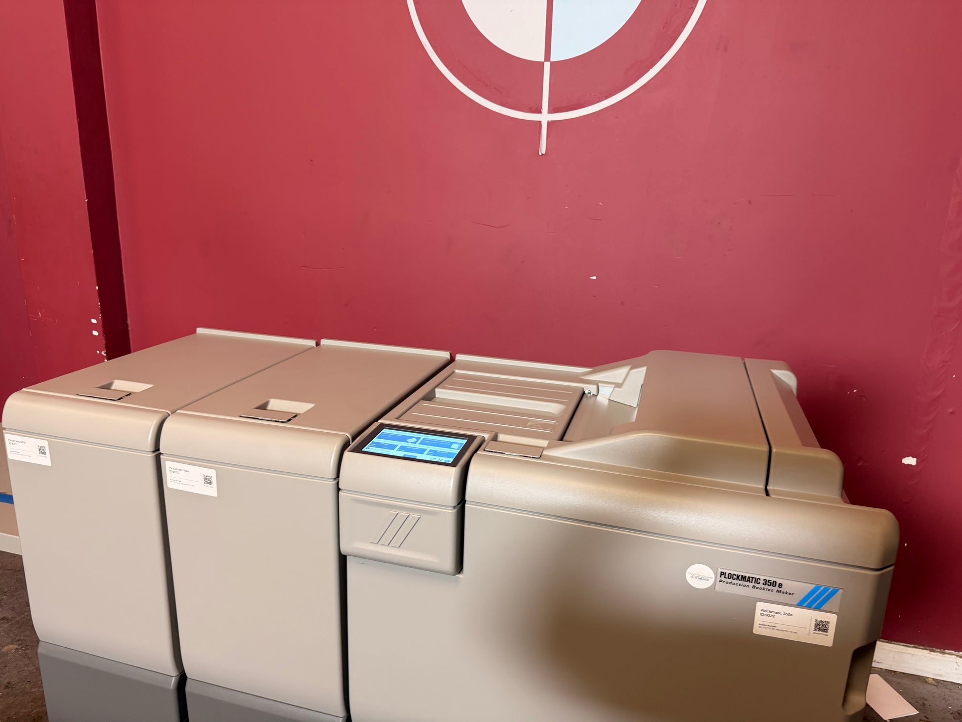 Plockmatic 350e booklet maker for sale side angle booklet finishing machine