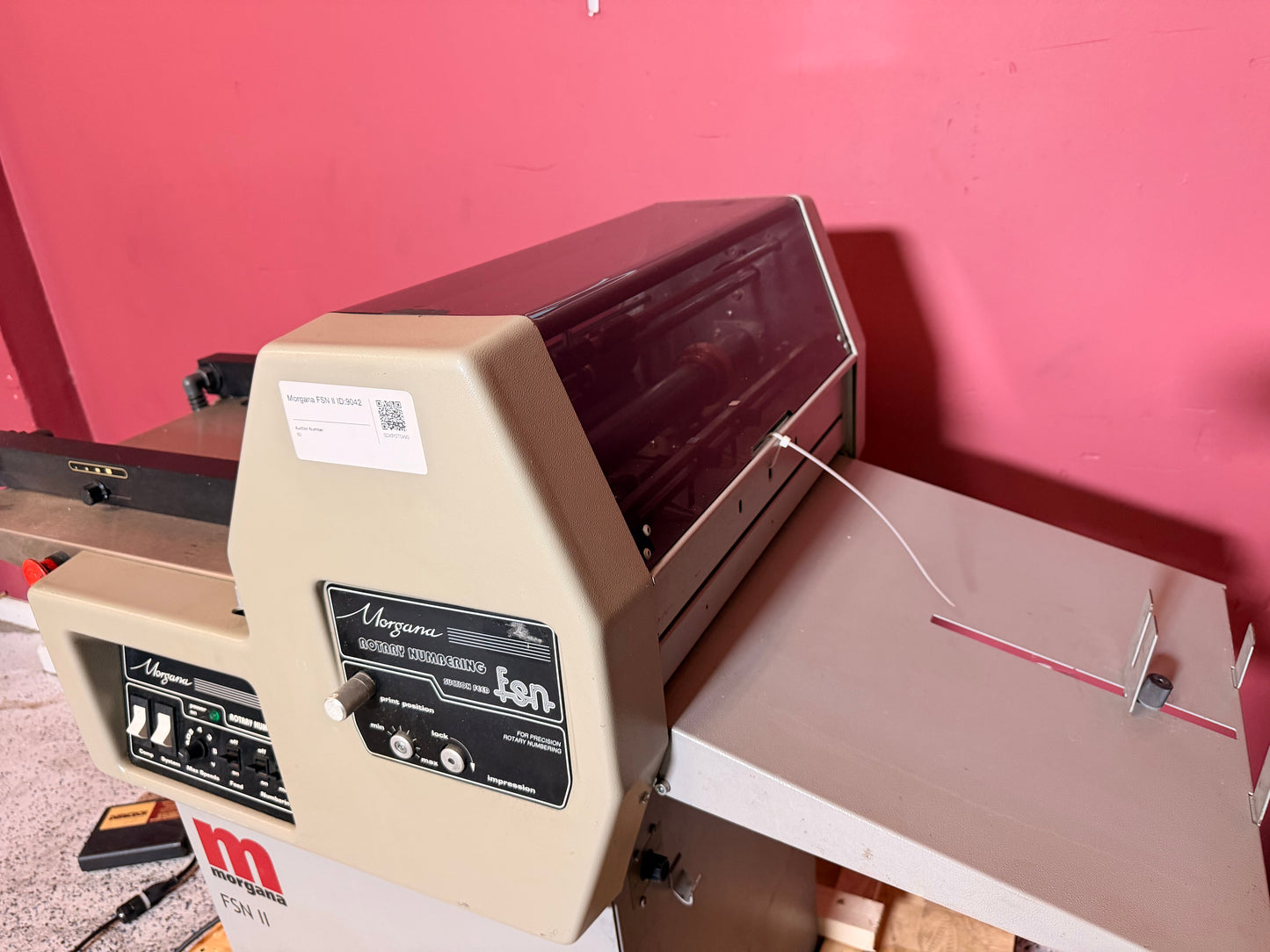 Morgana FSN ll Rotary Numbering Machine