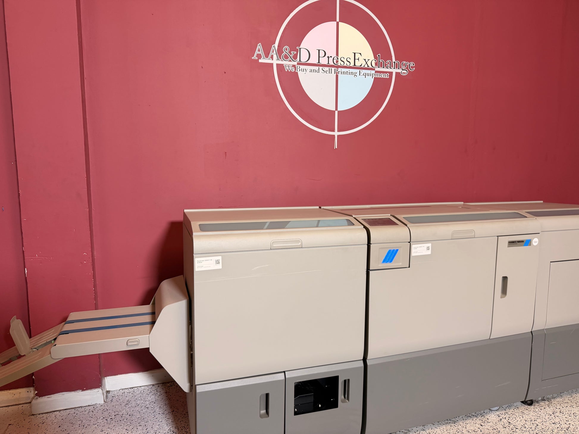 Used Plockmatic 5050S Booklet Maker for digital print finishing applications