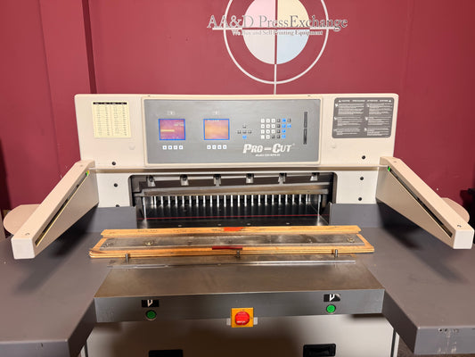 Used Pro-Cut 320 MPS III hydraulic paper cutter for sale 32 inch programmable industrial unit