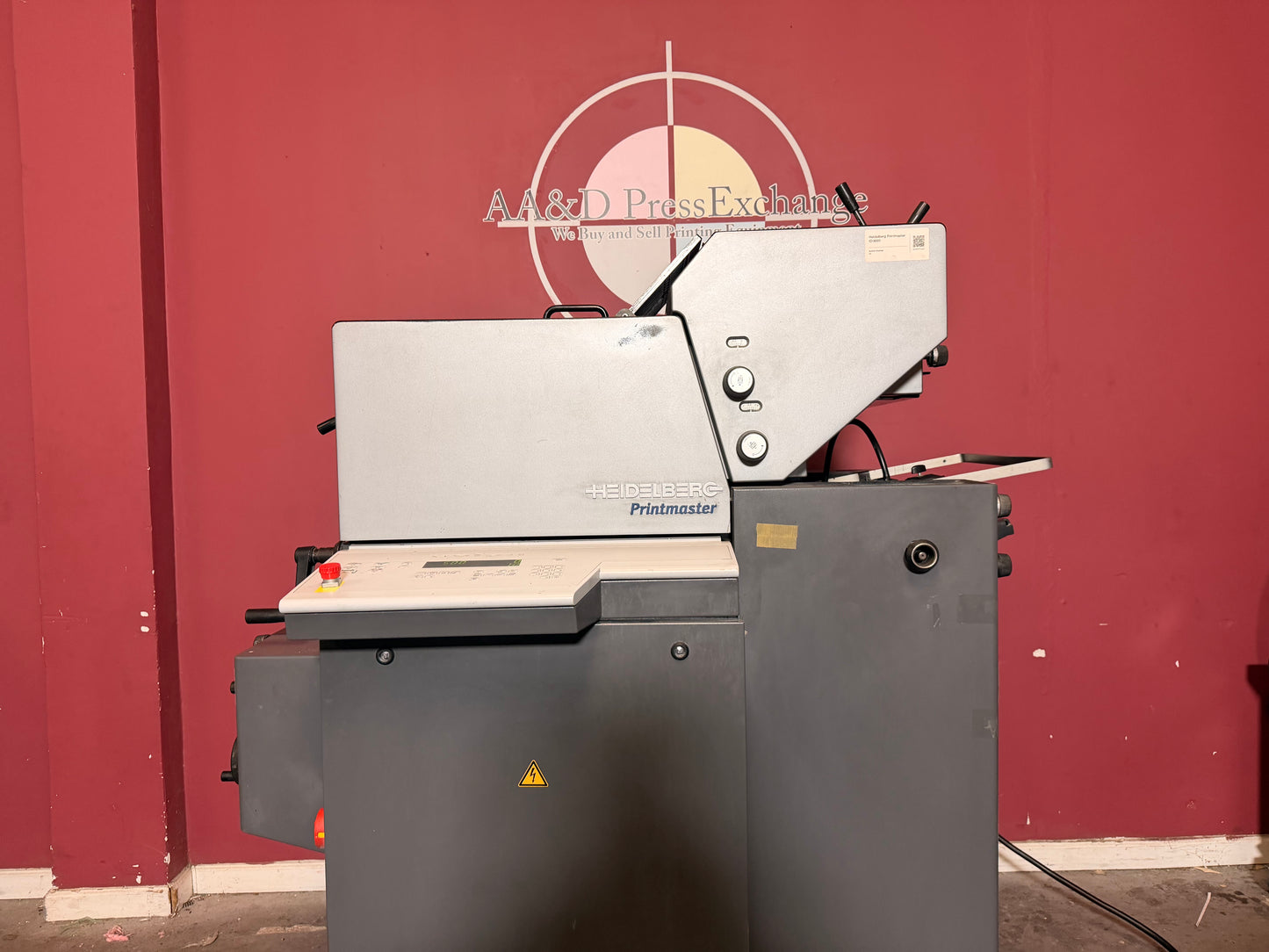 Used Heidelberg Printmaster QM 46-2 commercial press for sale control panel view