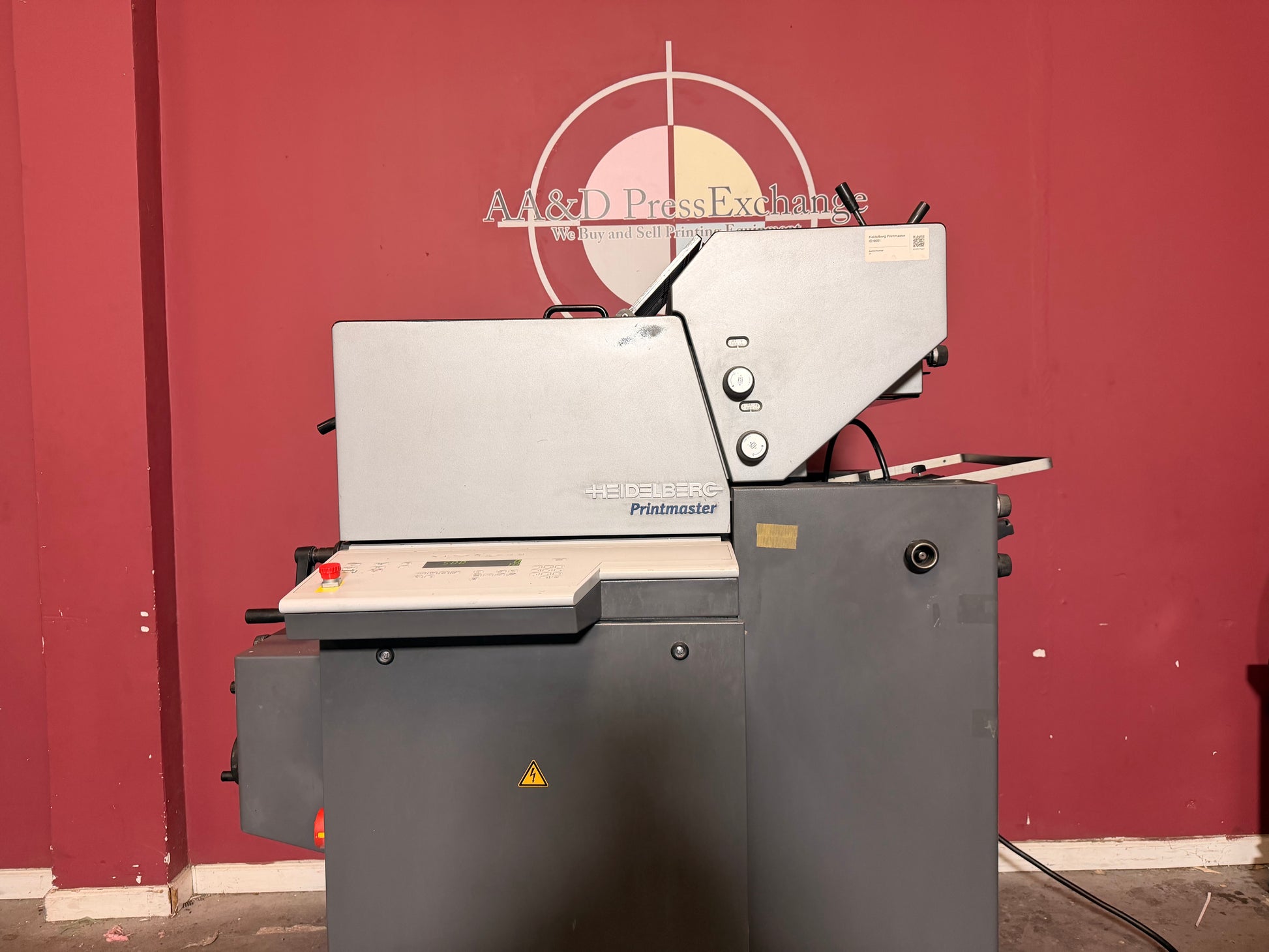 Used Heidelberg Printmaster QM 46-2 commercial press for sale control panel view