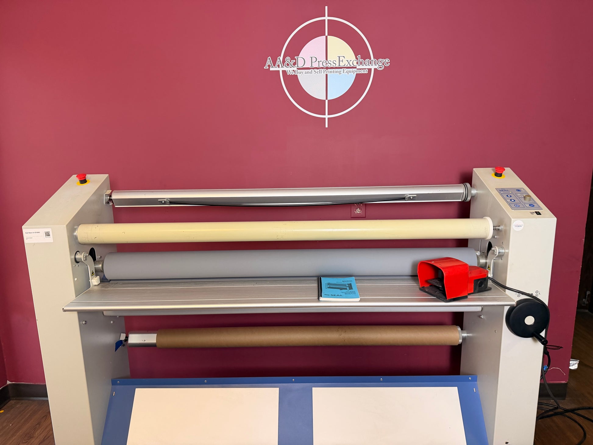 Used Seal 54 Base laminator with heat-assisted top roller – AA&D PressExchange