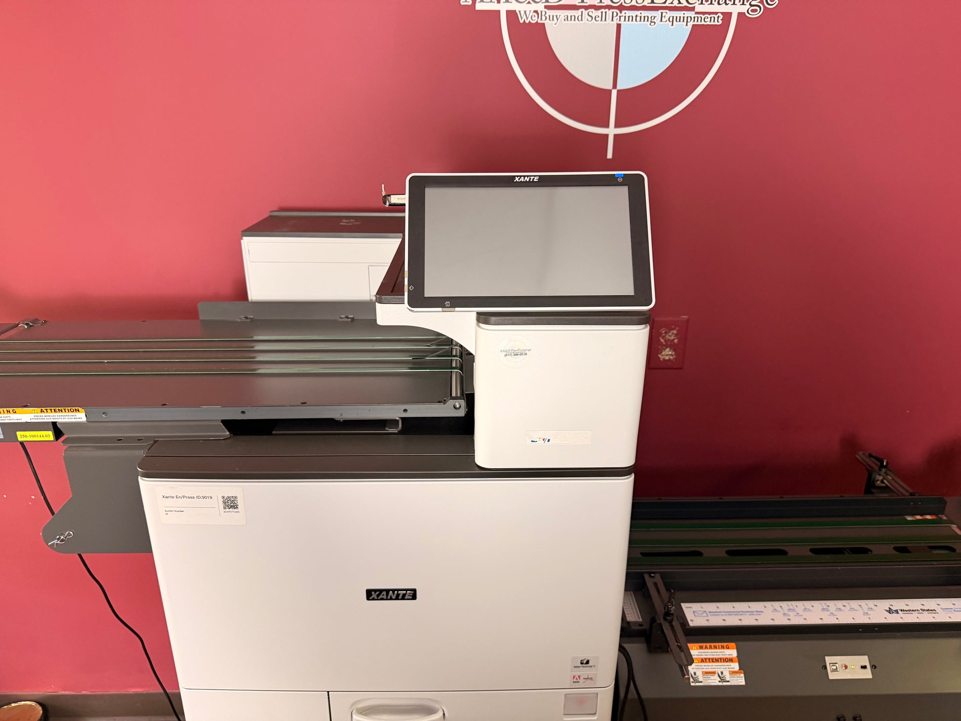 Used Xante En Press Envelope Printer Low meter 3K duplex printing unit for double-sided jobs