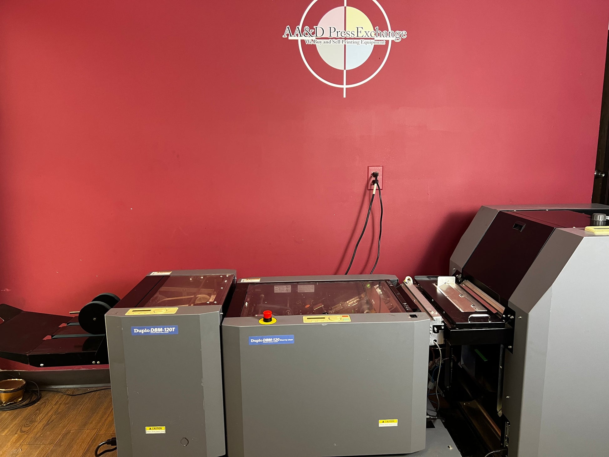 Used Duplo DBM-2000 booklet maker system top view – AA&D PressExchange