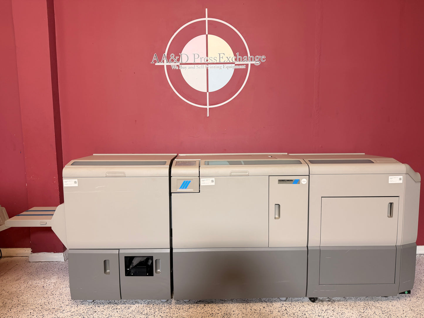 Plockmatic PBM5050S booklet maker for sale with folding and stitching unit