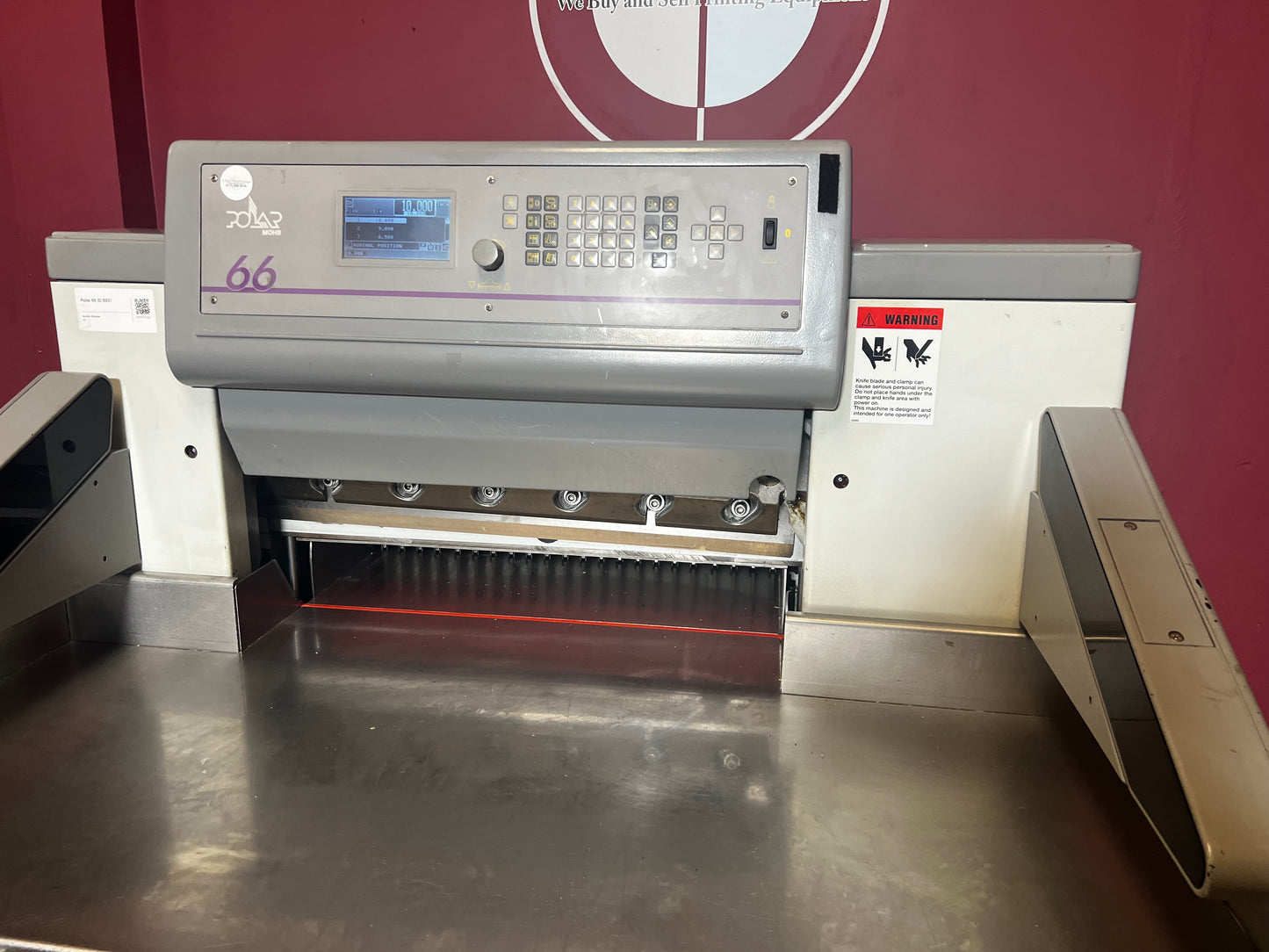 Used Polar 66 hydraulic paper cutter with safety light barriers – AA&D PressExchange