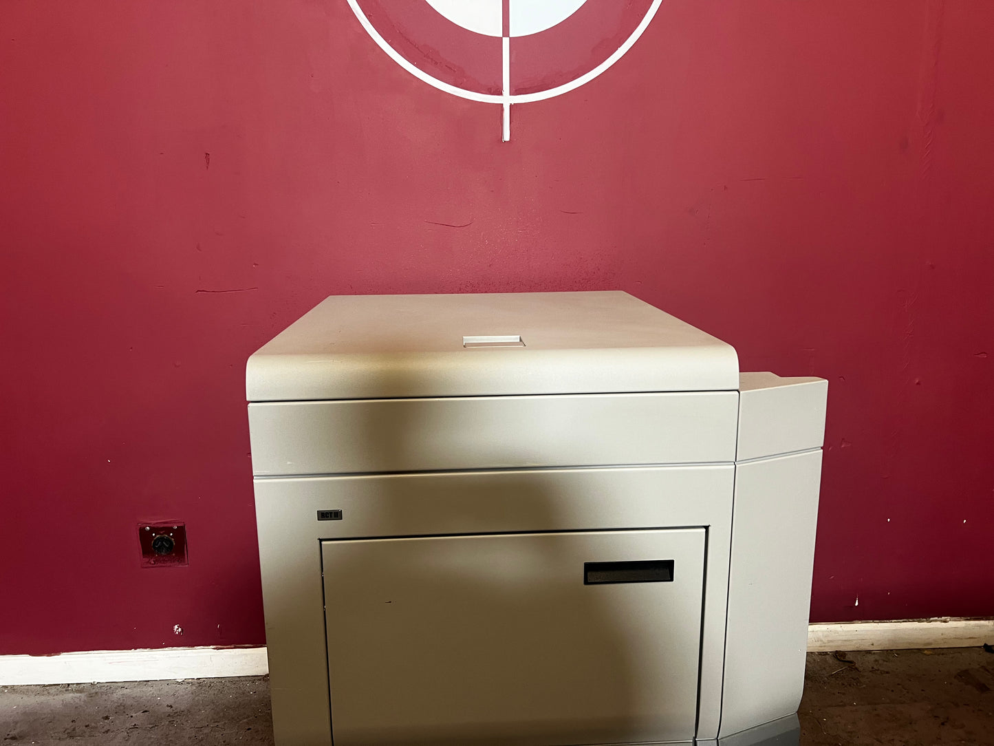 Used Plockmatic RCT II Rotate Crease Trim unit integrated in booklet making system – AA&D PressExchange