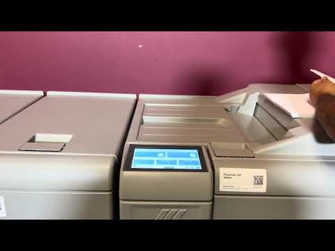 Used Plockmatic 350 90k booklet maker overview in professional booklet-making line – AA&D PressExchange