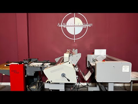 Used GBC 1244 WF Laminator Cutter AA&D PressExchange commercial laminator for posters and wide prints