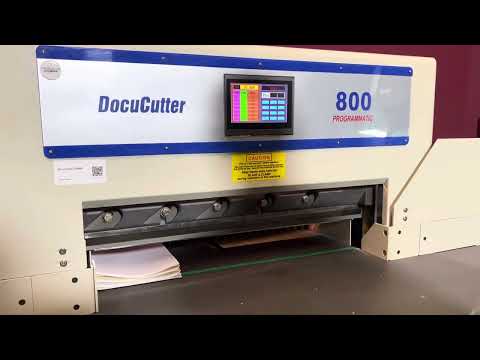 Used Duplo Docucutter 800 Programmatic overview in professional paper cutting workflow – AA&D PressExchange