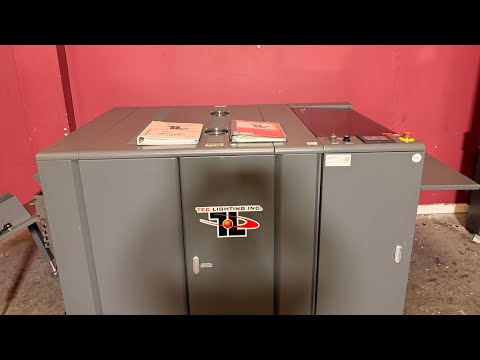 Used Tec Lighting Truv-21D UV Coater industrial build for commercial print finishing