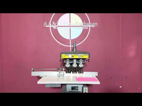 Used Challenge EH-3A Paper Drill in operation challenge 3 hole paper drill drilling paper stacks