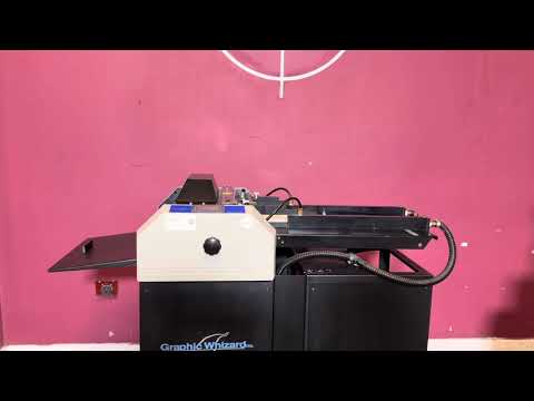 Used Graphic Whizard CreaseMaster Plus industrial creaser and perforator overview – AA&D PressExchange