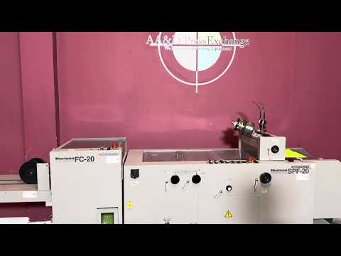 Used Horizon SPF-20 FC-20 booklet maker complete system product overview