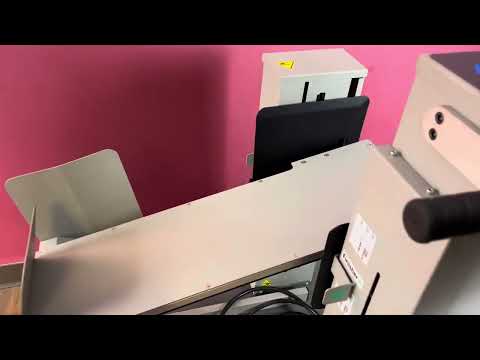 Used Plockmatic MPS Multi-Purpose Stacker overview in digital print workflow setup – AA&D PressExchange