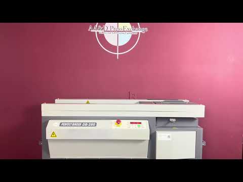 Used Duplo DB-280 compact automatic perfect binder for short runs – AA&D PressExchange