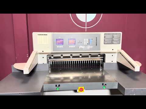 Used Pro-Cut 320 MPS III hydraulic paper cutter for sale video preview thumbnail