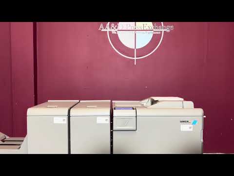 Used Plockmatic 350 booklet maker 60k meter overview in professional digital print workflow – AA&D PressExchange